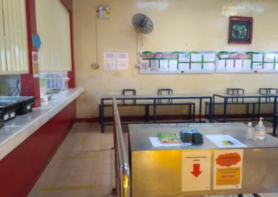 Tempat antri makan dikantin (where to queue for food)